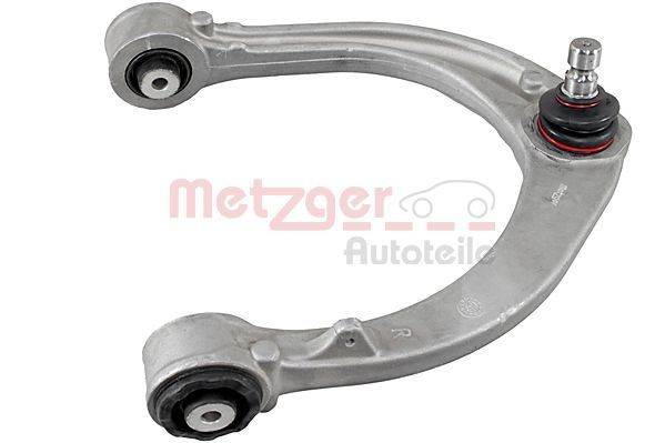 METZGER 58145202: Brat, suspensie roata COMPETENCE KIT GREENPARTS Axa fata dreapta, deasupra, cu bucsa de cauciuc, cu articulatie de sarcina/ghidare