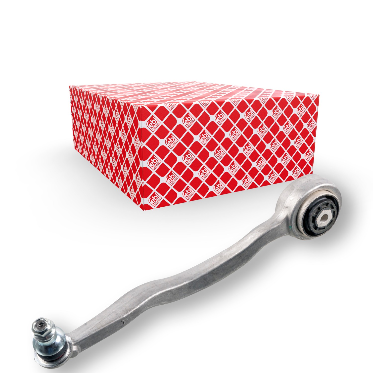 FEBI BILSTEIN 177895: Brat, suspensie roata Axa fata stanga, partea de jos, fata, Aluminiu, cu piuliță de siguranță, cu articulatie de sarcina/ghidare