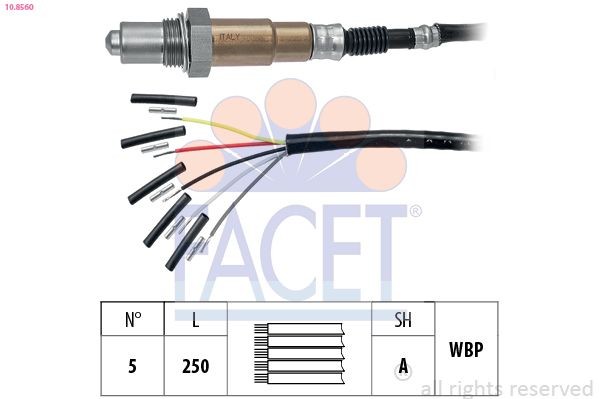 FACET 10.8560: Lambda andur Made in Italy - OE Equivalent