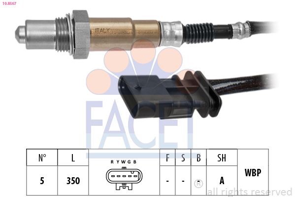 FACET 10.8567: Lambda andur Made in Italy - OE Equivalent