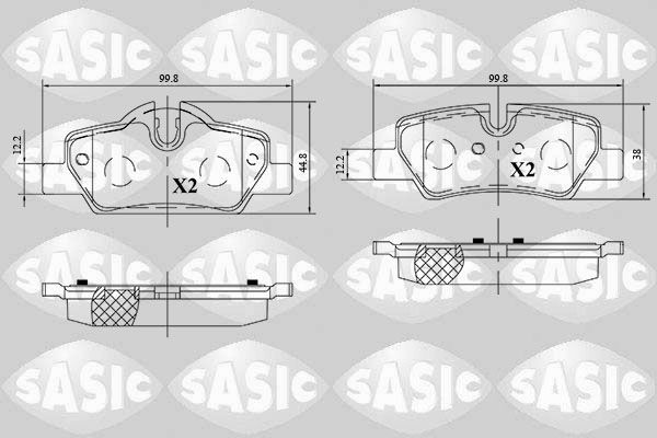 SASIC 6216165: Piduriklotsid Tagasild