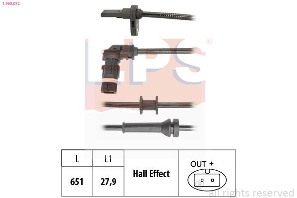 EPS 1.960.072: Andur, rattapöörete arv Made in Italy - OE Equivalent