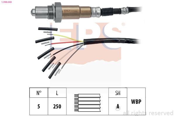 EPS 1.998.560: Sonda Lambda Made in Italy - OE Equivalent