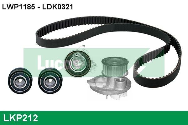 LUCAS LKP212: Veepump + hammasrihmakomplekt Hamm.hulk: 169, Laius: 24mm, koos veepumbaga