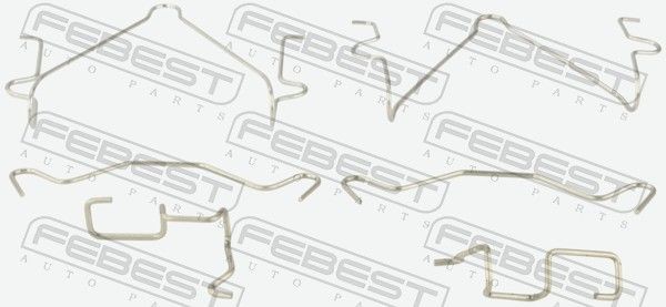 FEBEST 0403-K94WF: Set accesorii, placute frana punte fata