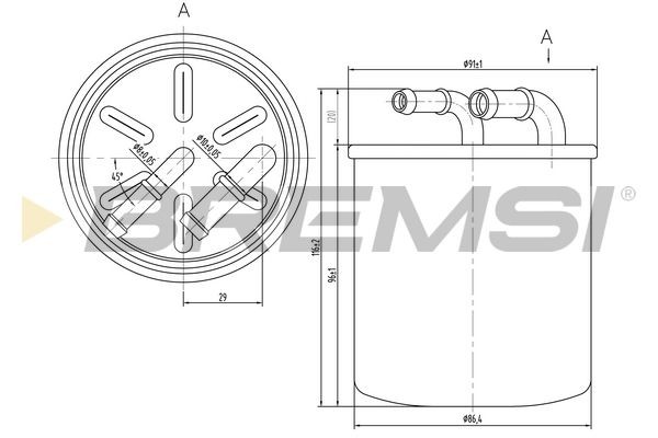 BREMSI FE0059: Kütusefilter