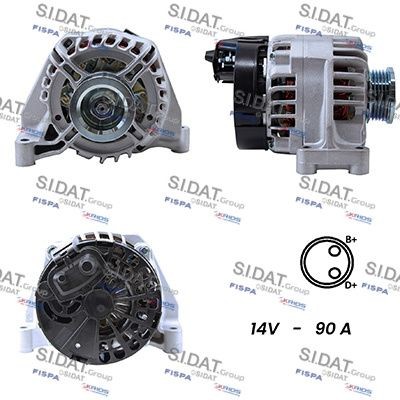 SIDAT A12DE0138A2: Alternatore 90A