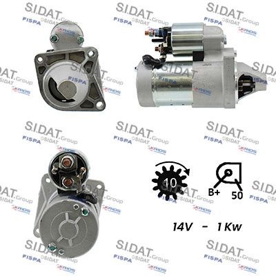 SIDAT S12HT0019A2: Motorino avviamento 1KW