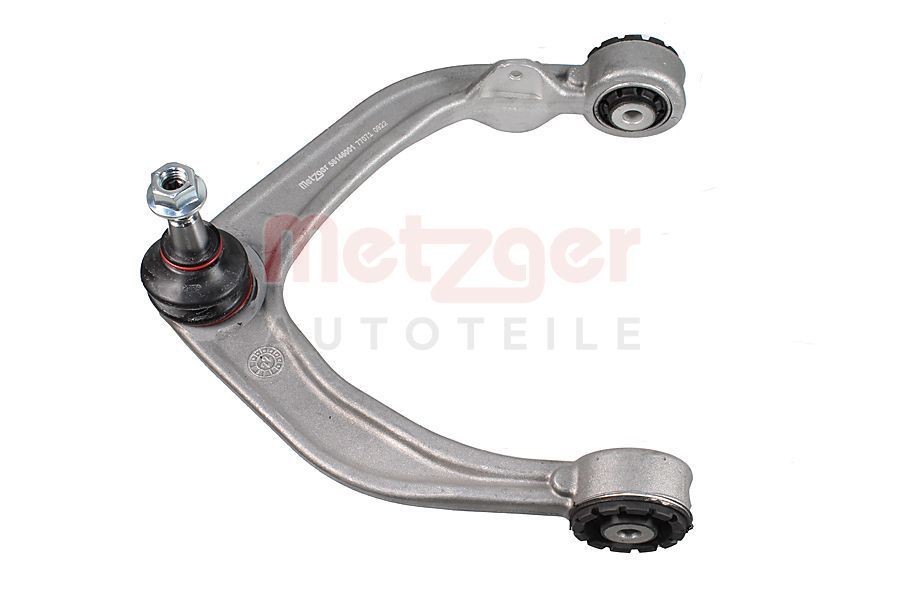METZGER 58146001: Bras de suspension COMPETENCE KIT GREENPARTS Essieu avant gauche, supérieur, avec support en caoutchouc