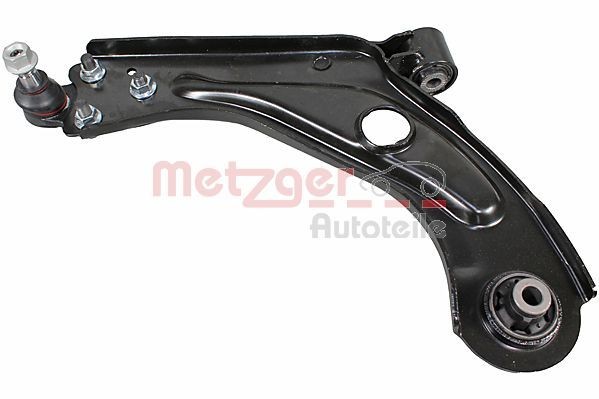 METZGER 58148401: Vikšro valdymo svirtis COMPETENCE KIT GREENPARTS priekinė ašis, kairė, plieno lakštas, su atraminiu buferiu, su guoliu (-iais), su atrama/vairo traukle