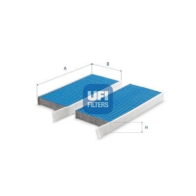 UFI 34.173.00: Filter, salongiõhk ARGENTIUM bakterivastase toimega