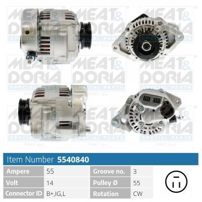 MEAT & DORIA 5540840: Laturi 55A