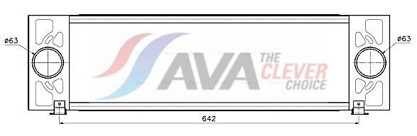 AVA COOLING SYSTEMS FD4704: Intercooler Racord stânga, unghiular, fara cuplare rapida