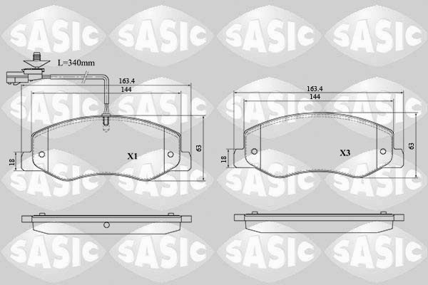 SASIC 6214042: Piduriklotsid Tagasild