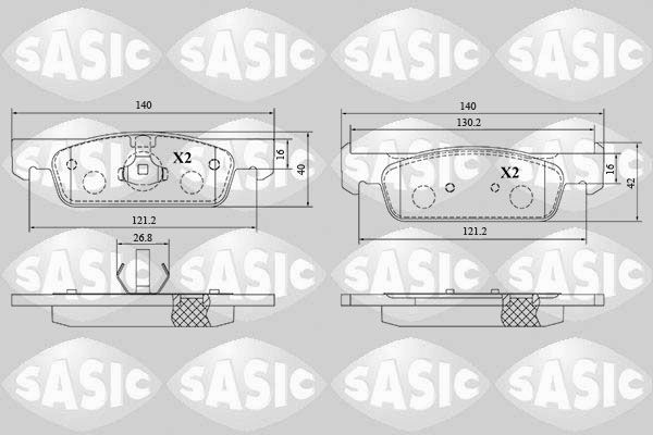 SASIC 6214048: Piduriklotsid Esisild
