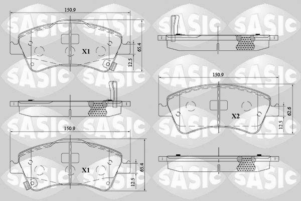 SASIC 6216170: Piduriklotsid Esisild