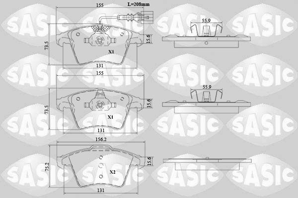 SASIC 6216188: Piduriklotsid Esisild