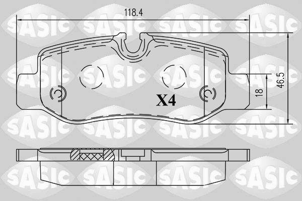 SASIC 6216192: Piduriklotsid Tagasild