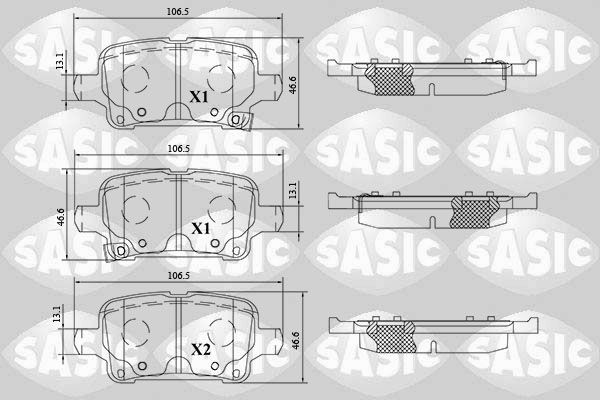 SASIC 6216209: Piduriklotsid Tagasild