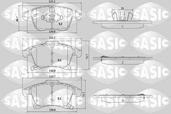 SASIC 6216212: Piduriklotsid Esisild