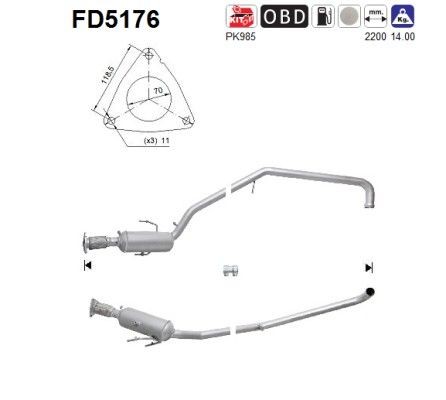 AS FD5176: Tahmafilter