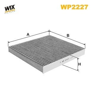 WIX FILTERS WP2227: Filter, salongiõhk Aktiivsöefilter polüfenooliga