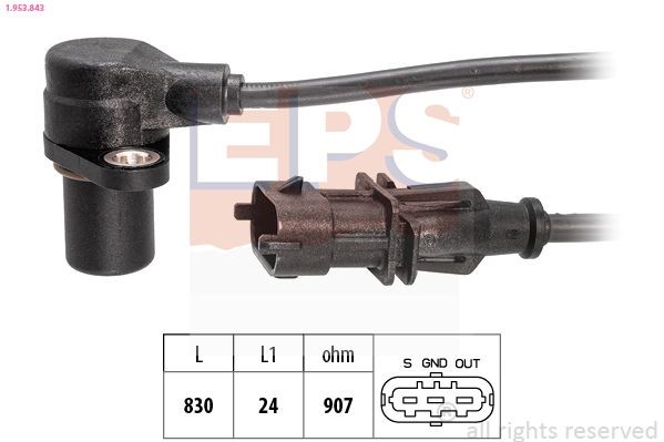 EPS 1.953.843: Sensor de cigüeñal Made in Italy - OE Equivalent