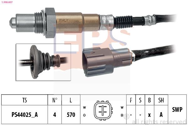 EPS 1.998.578: Lambda andur Made in Italy - OE Equivalent