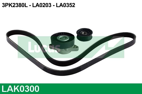 LUCAS LAK0300: Soonrihmakomplekt