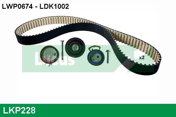 LUCAS LKP228: Veepump + hammasrihmakomplekt koos veepumbaga