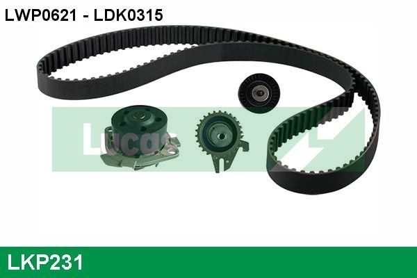 LUCAS LKP231: Veepump + hammasrihmakomplekt