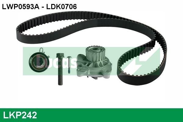 LUCAS LKP242: Veepump + hammasrihmakomplekt koos veepumbaga