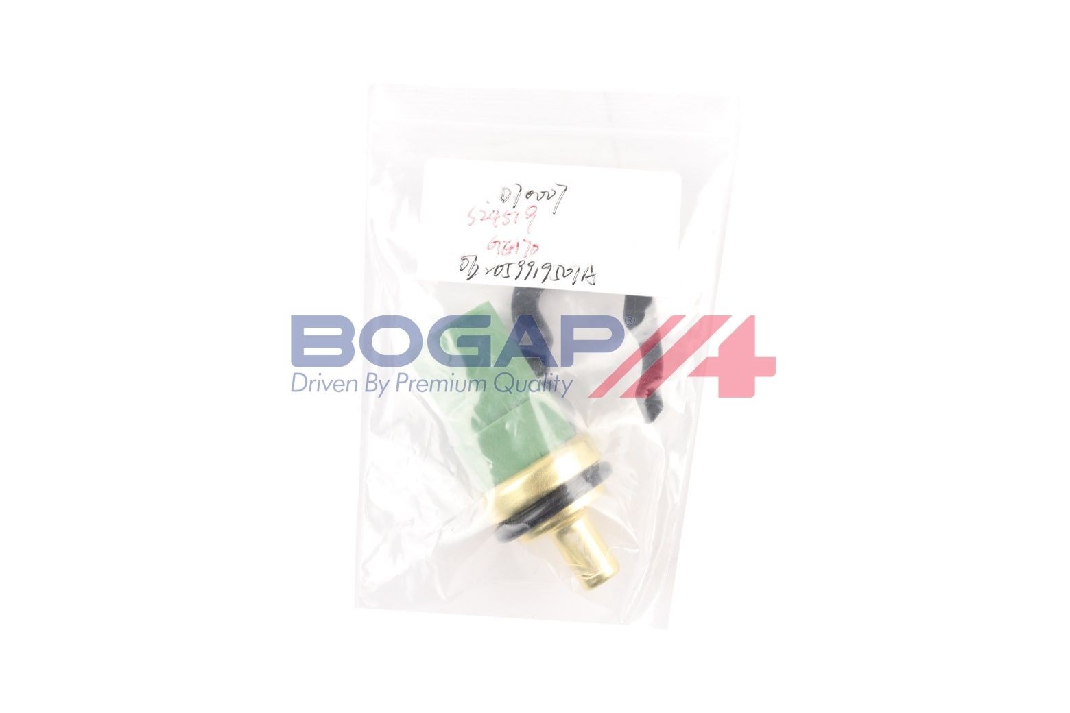 BOGAP A4126104: Andur, Jahutusvedeliku temp. BOGAP Premium rõngastihenditega, koos kammitsaga