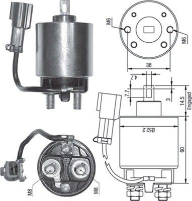 MAGNETI MARELLI 940113050244: Elettromagnete motorino avviamento