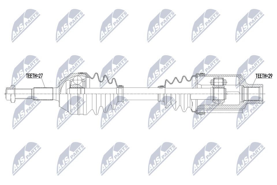 NTY NPW-CH-102: Veovõll esisild vasakul, 583mm