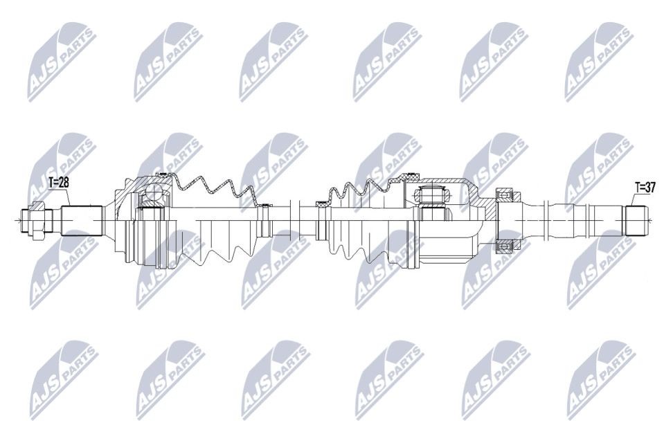 NTY NPW-CT-091: Veovõll esisild paremal, 935mm