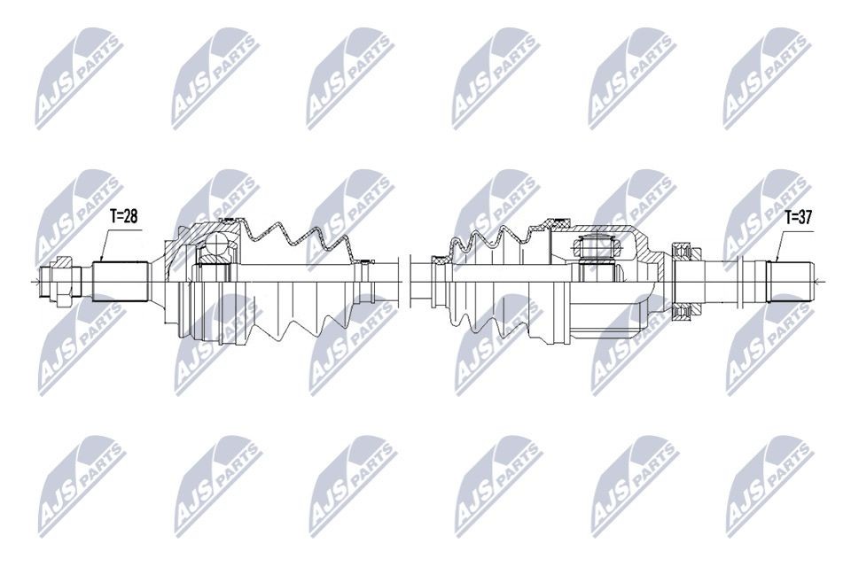 NTY NPW-PE-073: Veovõll esisild paremal, 923mm