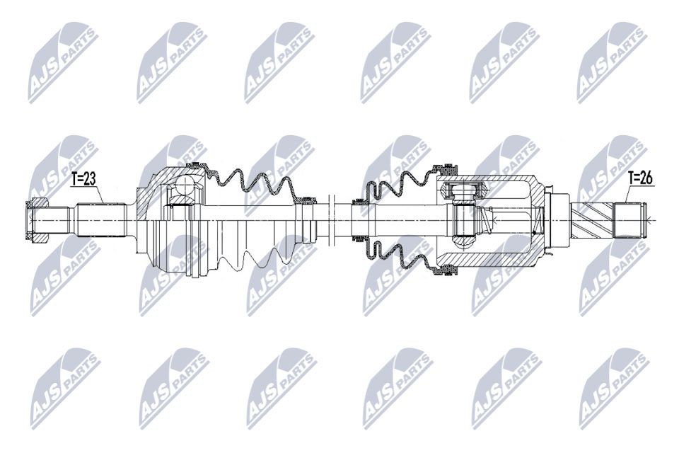 NTY NPW-RE-172: Veovõll esisild paremal, 898mm