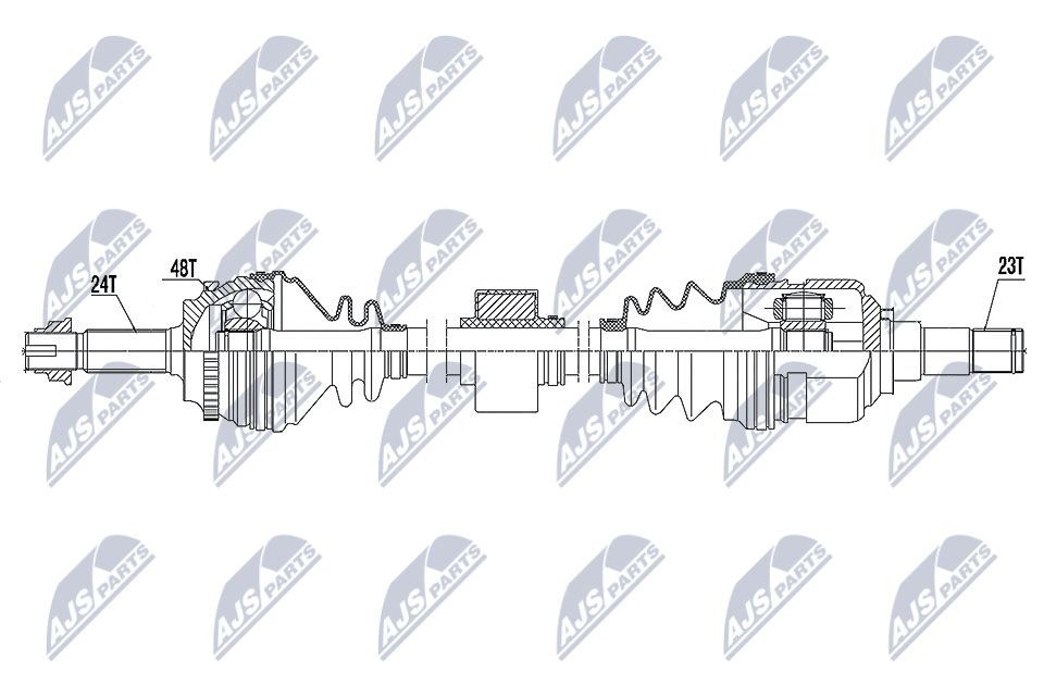 NTY NPW-TY-176: Veovõll esisild paremal, 877mm