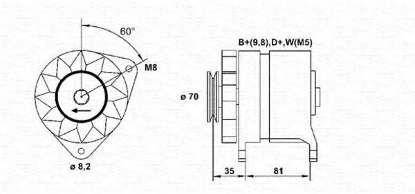 MAGNETI MARELLI 943356635010: Dynamo 55A
