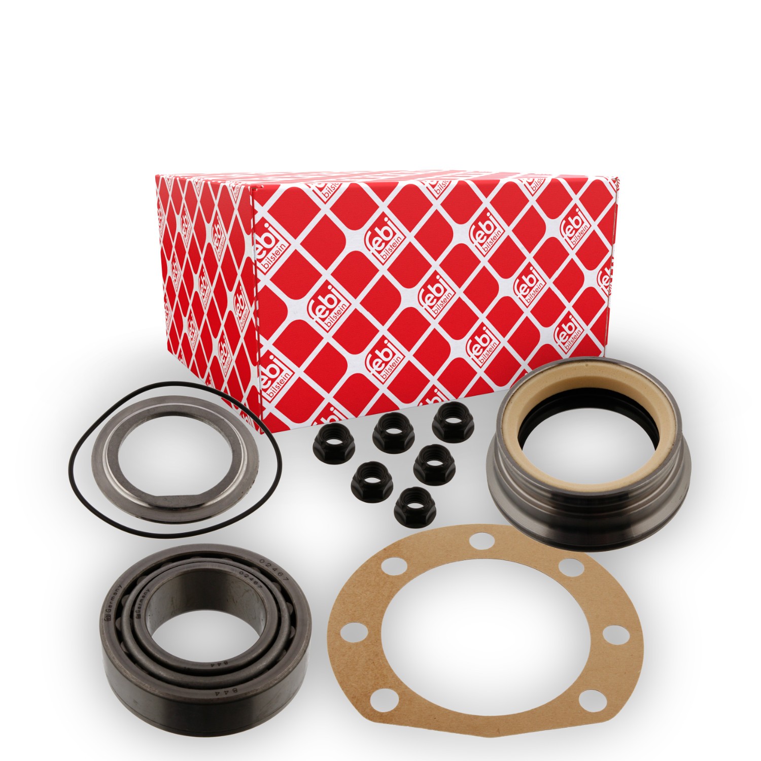 FEBI BILSTEIN 01063: Set rulment roata Axa spate stanga, Axa spate dreapta, cu garnituri
