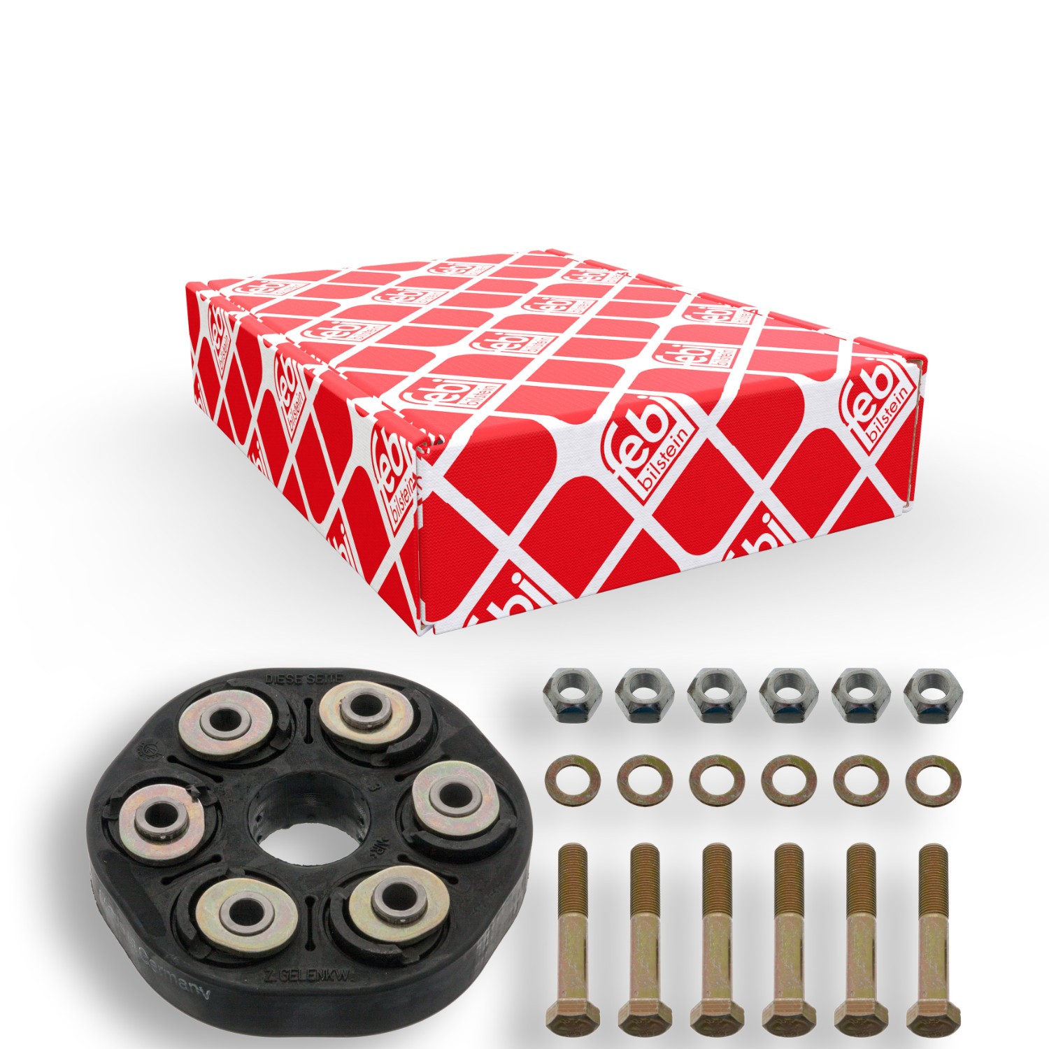 FEBI BILSTEIN 03700: Articulatie, cardan cu piulițe, cu suruburi, cu șaibe suport, BMTS Turbo NEW