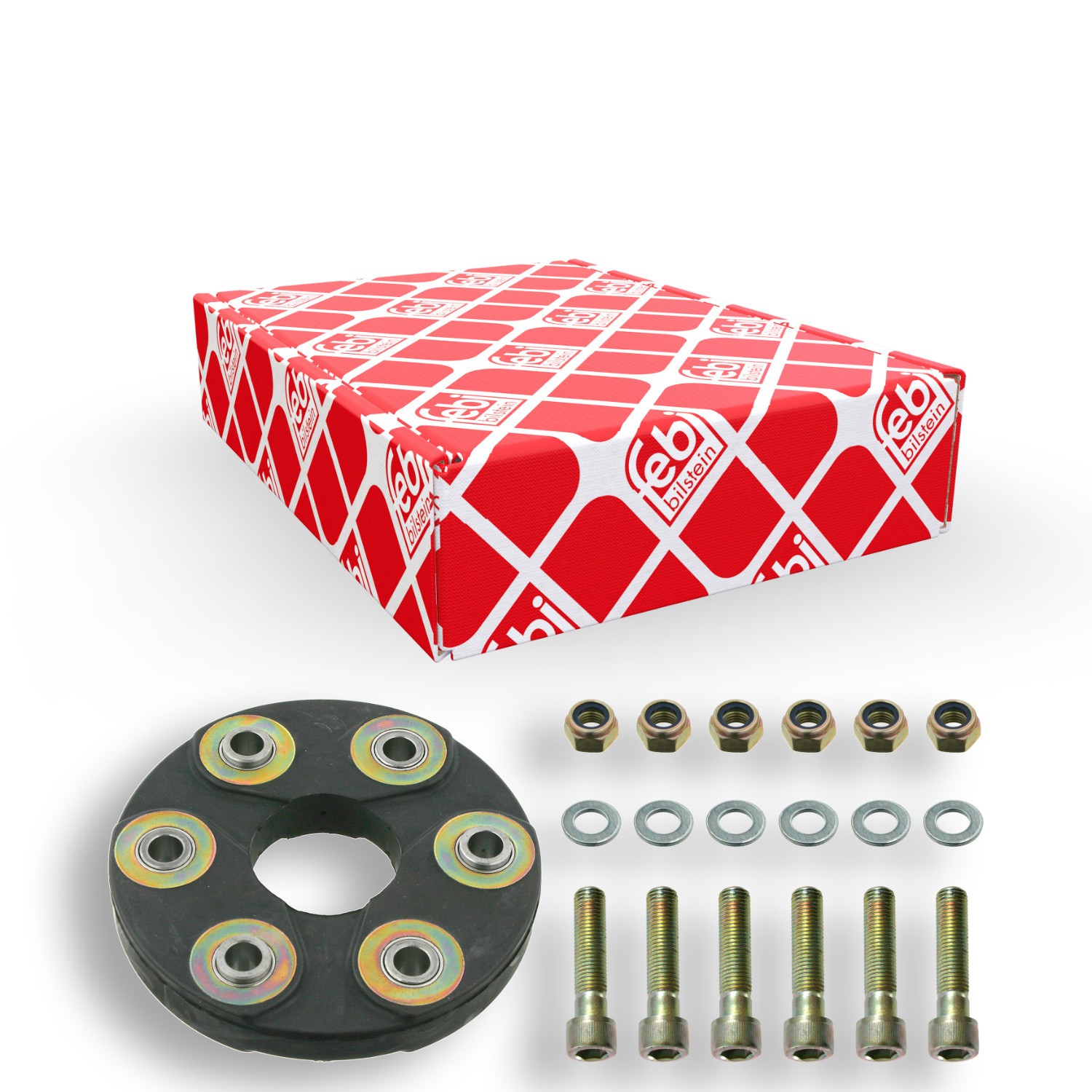 FEBI BILSTEIN 08822: Articulatie, cardan cu piulițe, cu suruburi, cu șaibe suport, BMTS Turbo NEW