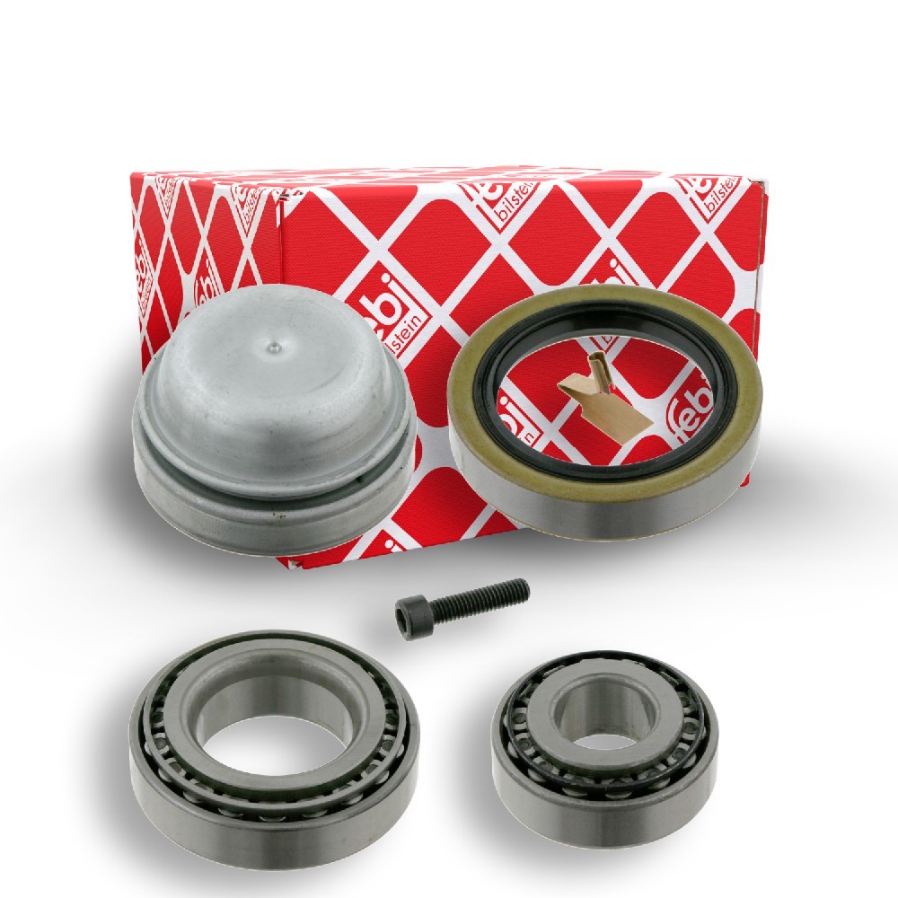 FEBI BILSTEIN 08838: Set rulment roata Axa fata stanga, Axa fata dreapta, cu inel etansare, cu surub