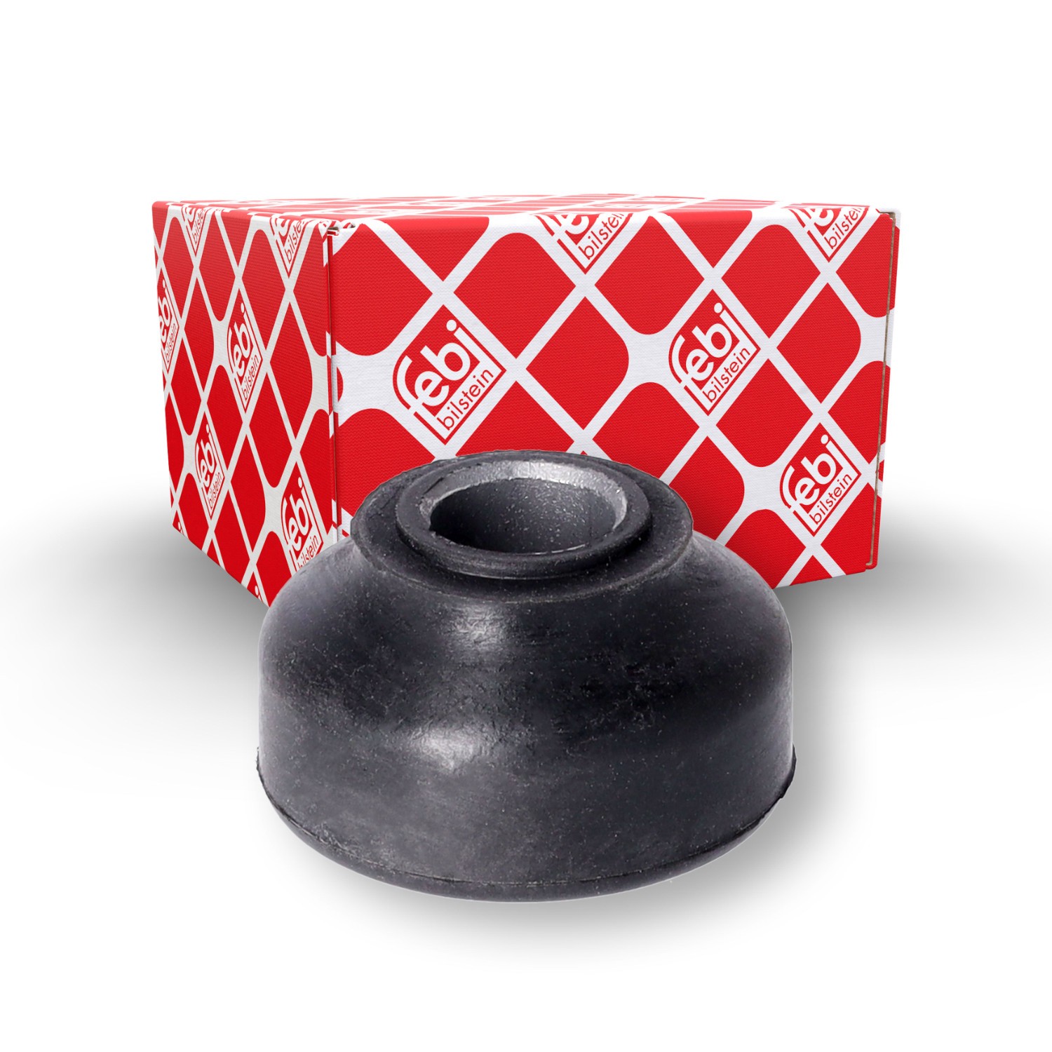 FEBI BILSTEIN 12377: Bucsa, bara stabilizatoare punte fata, exterior, Cauciuc, 14mm