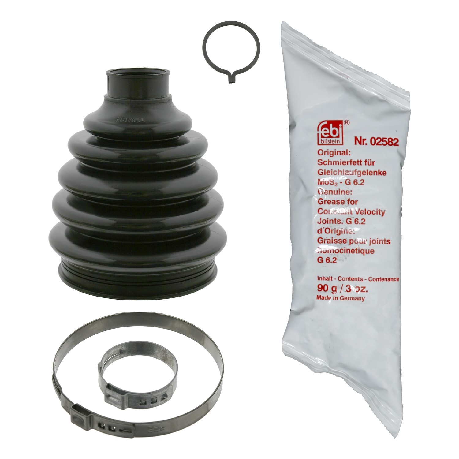FEBI BILSTEIN 14216: Ansamblu burduf, articulatie planetara punte fata, spre roata, Thermoplast