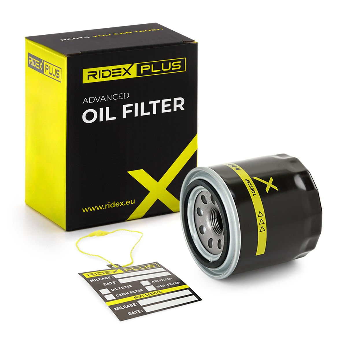 RIDEX PLUS 7O0228P: Oljefilter med en retursperreventil
