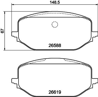 MINTEX MDB3349: Piduriklotsid koos pidurisadula kruvidega