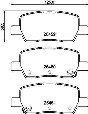 MINTEX MDB3496: Plaquettes de frein