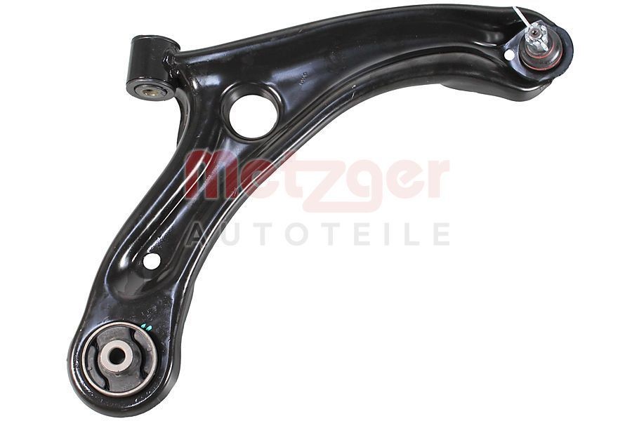 METZGER 58152202: Brat, suspensie roata Axa fata dreapta, cu bucsa de cauciuc, cu articulatie de sarcina/ghidare